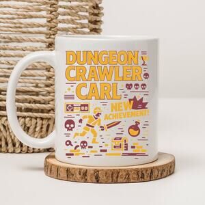 Dungeon Crawler Carl 15 oz Mug Coffee Cup Donut Cat Funny Novel Book 6